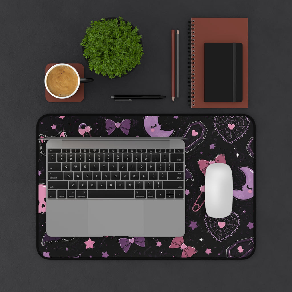 Goth Kitty Desk Mat