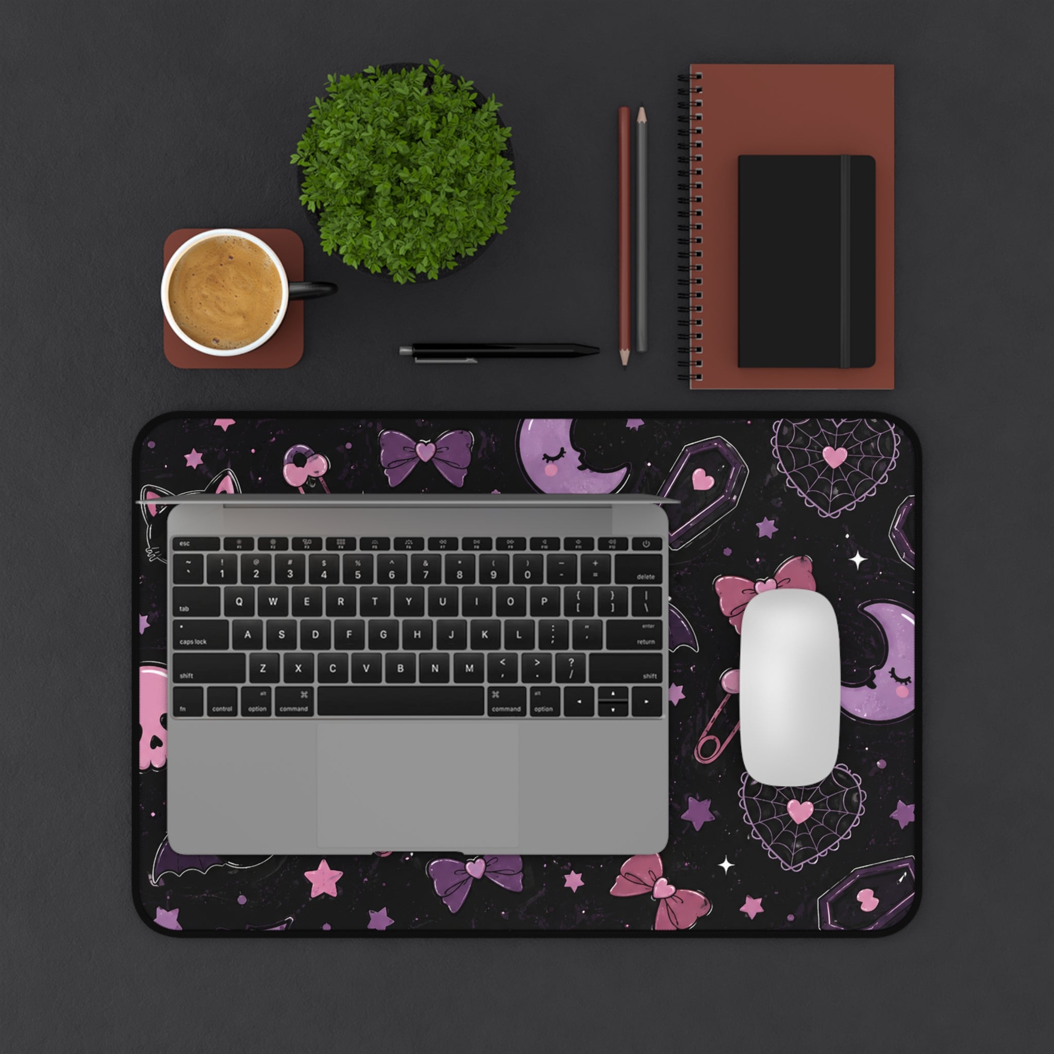 Goth Kitty Desk Mat