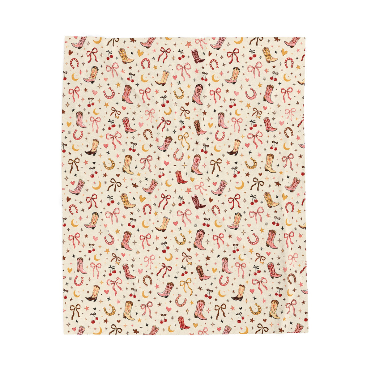 Cowgirl Vibe Velveteen Plush Blanket
