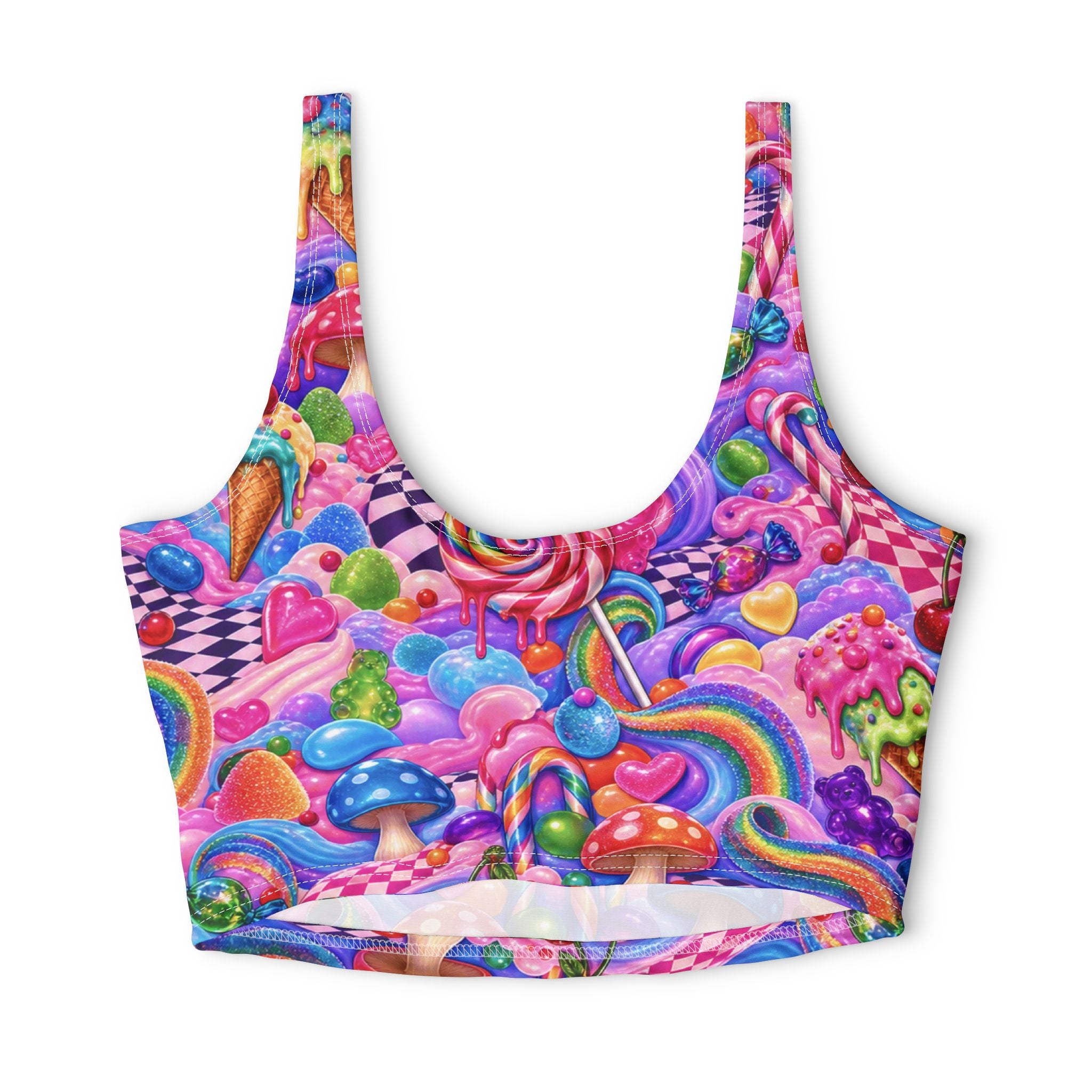 Polyester Sports Bra (AOP)