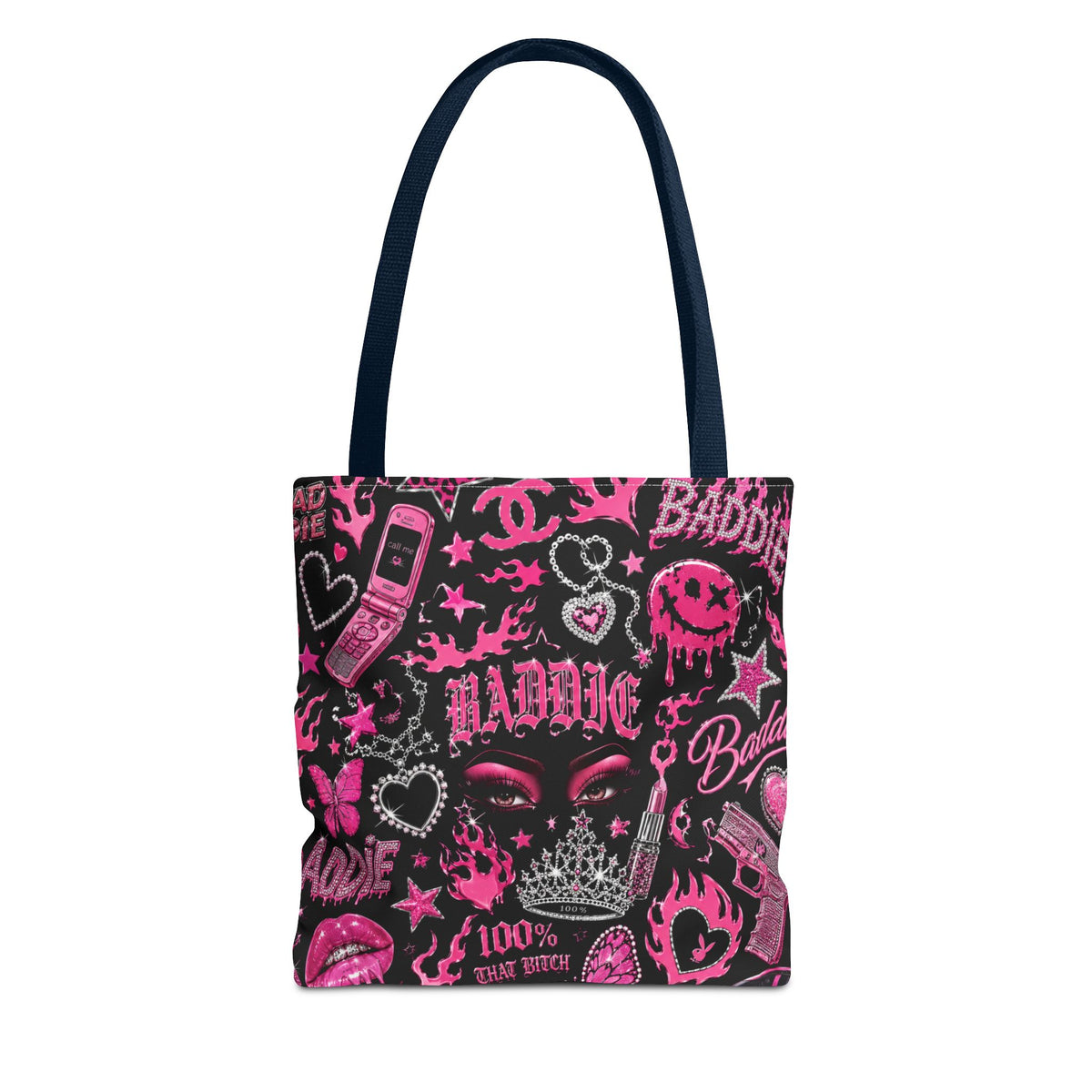 Y2K Baddie Tote Bag Black