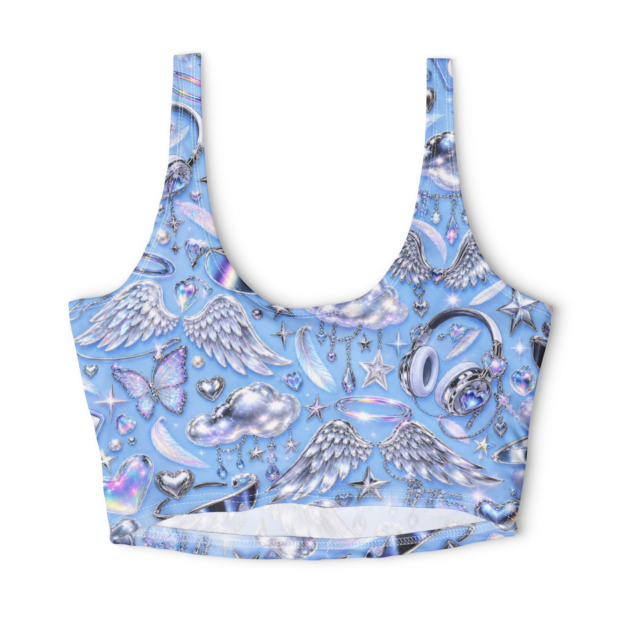 Polyester Sports Bra (AOP)