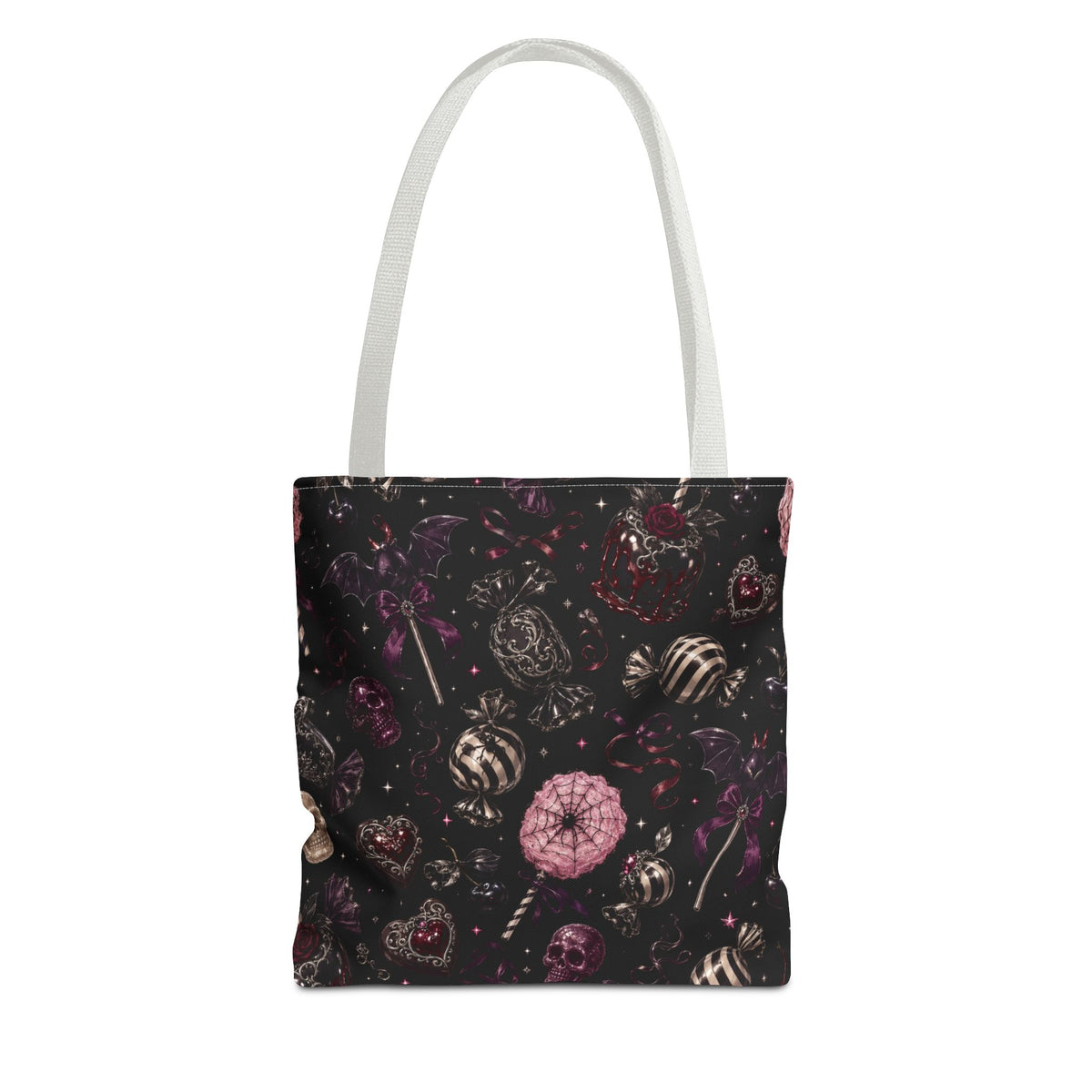 Sweet Gothic Candy Tote Bag Black
