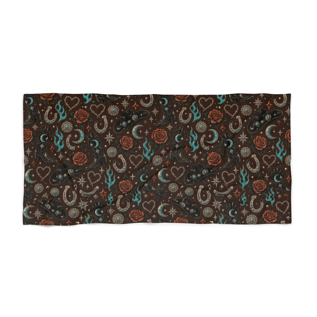 Cowgirl Daze Beach Towel Brown (2 Sizes)