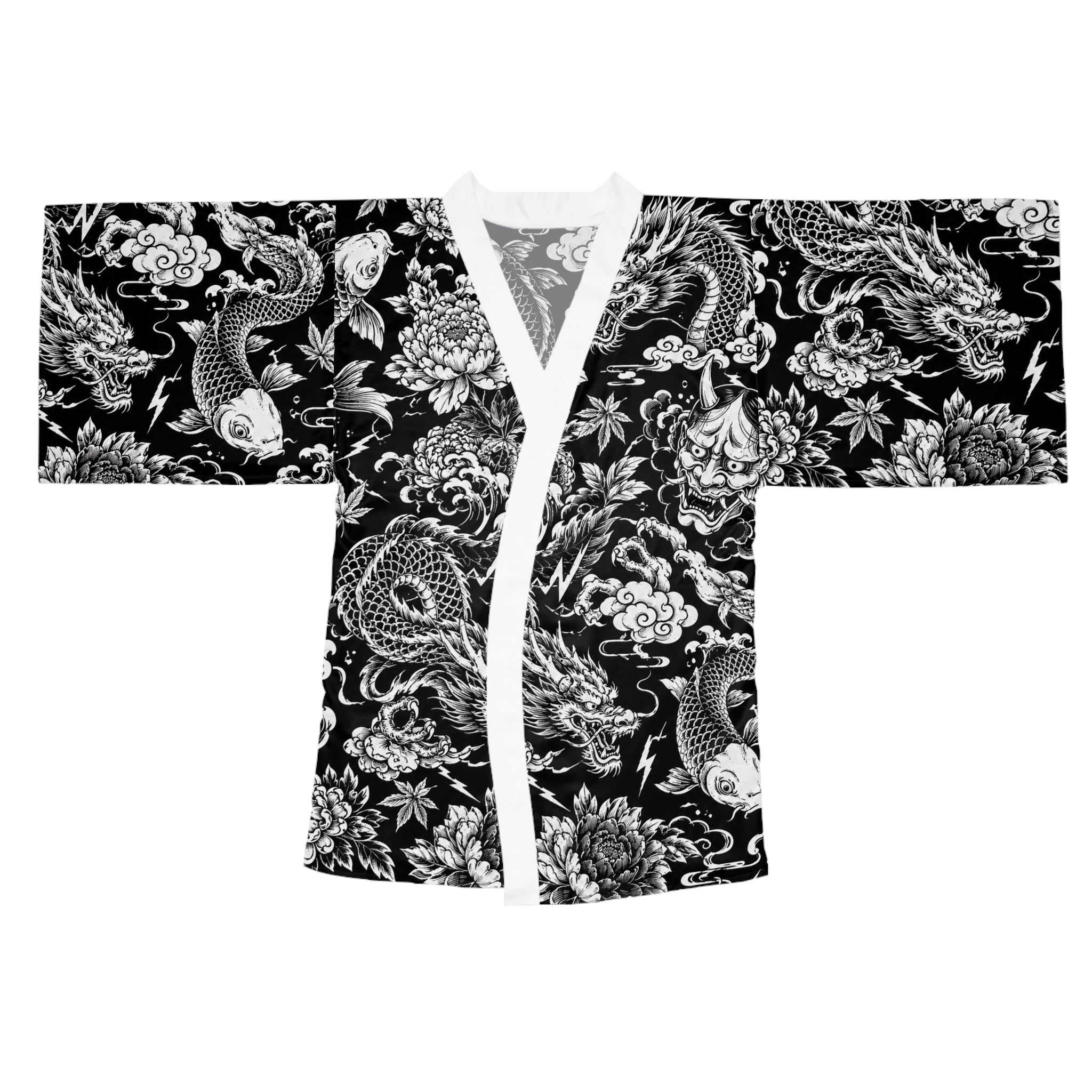 Long Sleeve Kimono Robe (AOP)