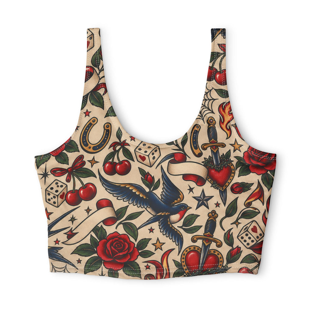 Polyester Sports Bra (AOP)