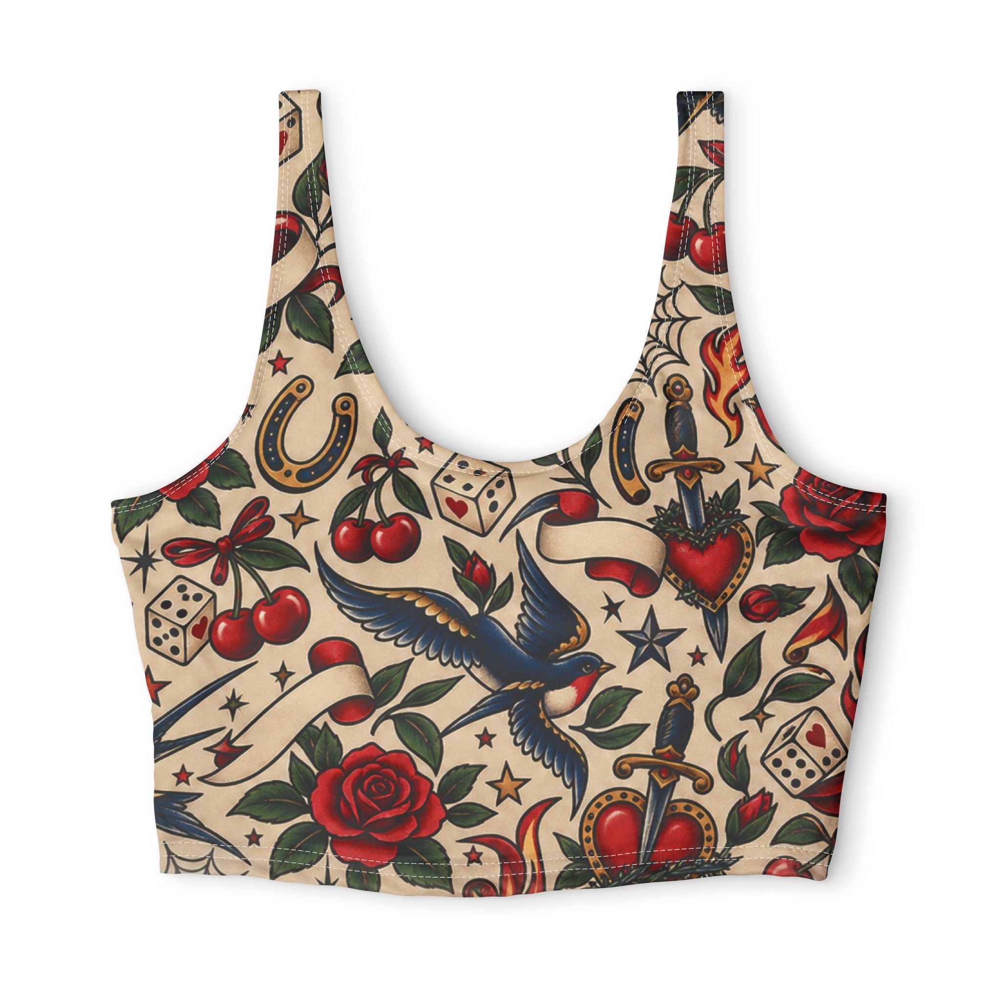 Polyester Sports Bra (AOP)