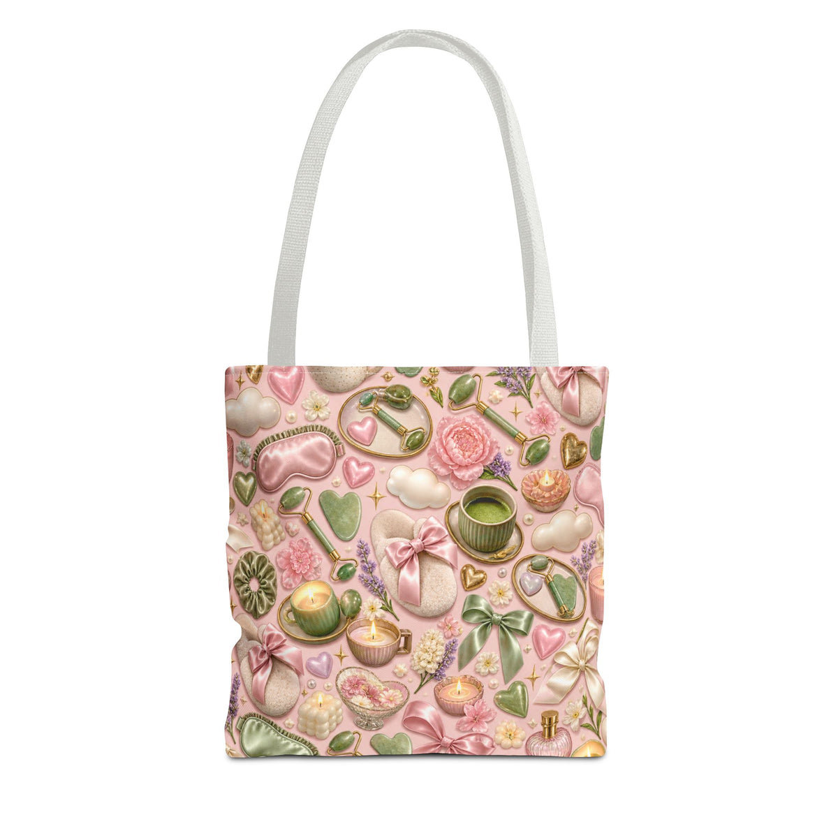Soft Life Spa Day Pattern Tote Bag