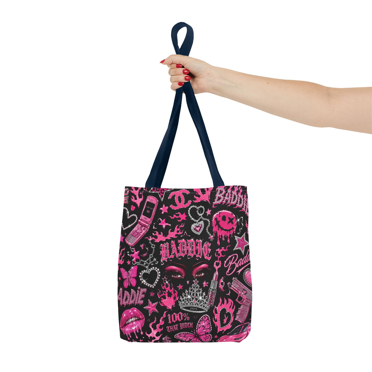 Y2K Baddie Tote Bag Black