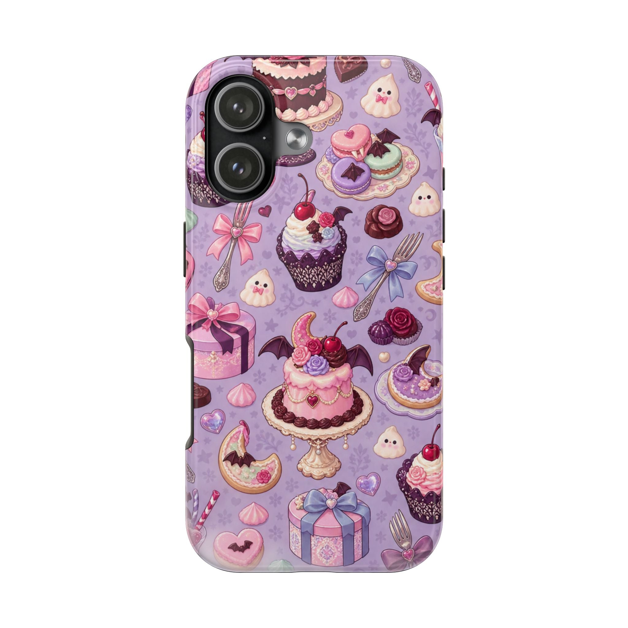 Cute Dessert Pattern Tough Phone Case — Pastel Sweets iPhone Cover