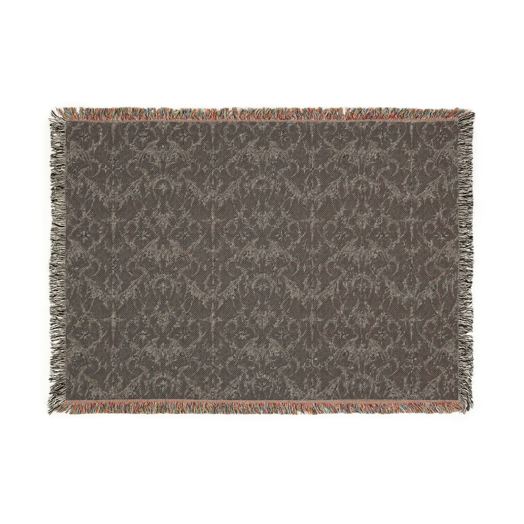 Goth Bat Woven Throw Blanket