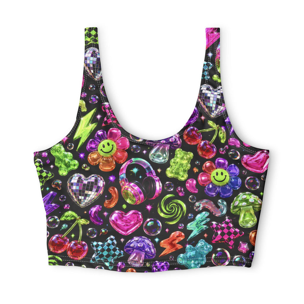 Polyester Sports Bra (AOP)