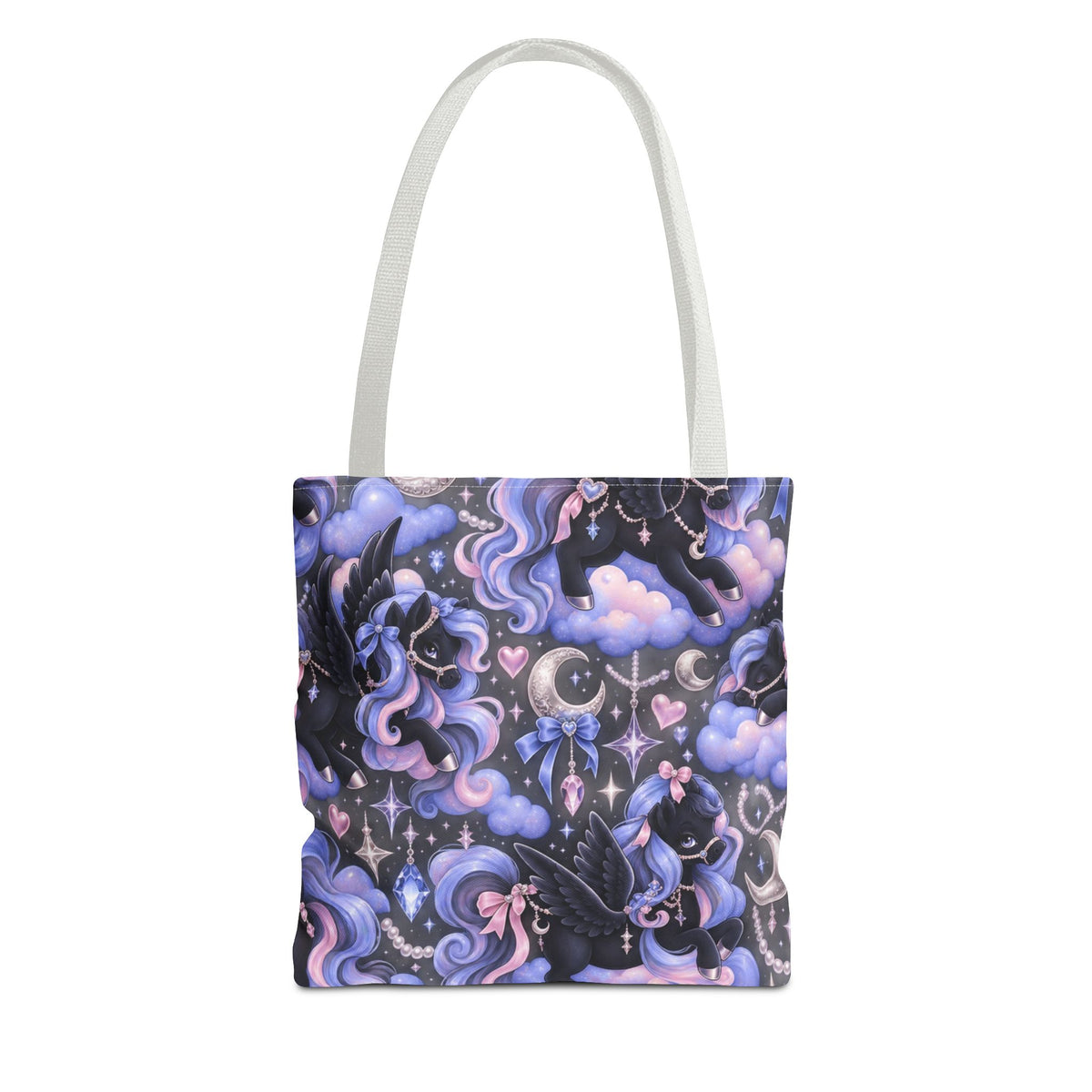 Cute Purple Pastel Magical Pegasus Tote Bag