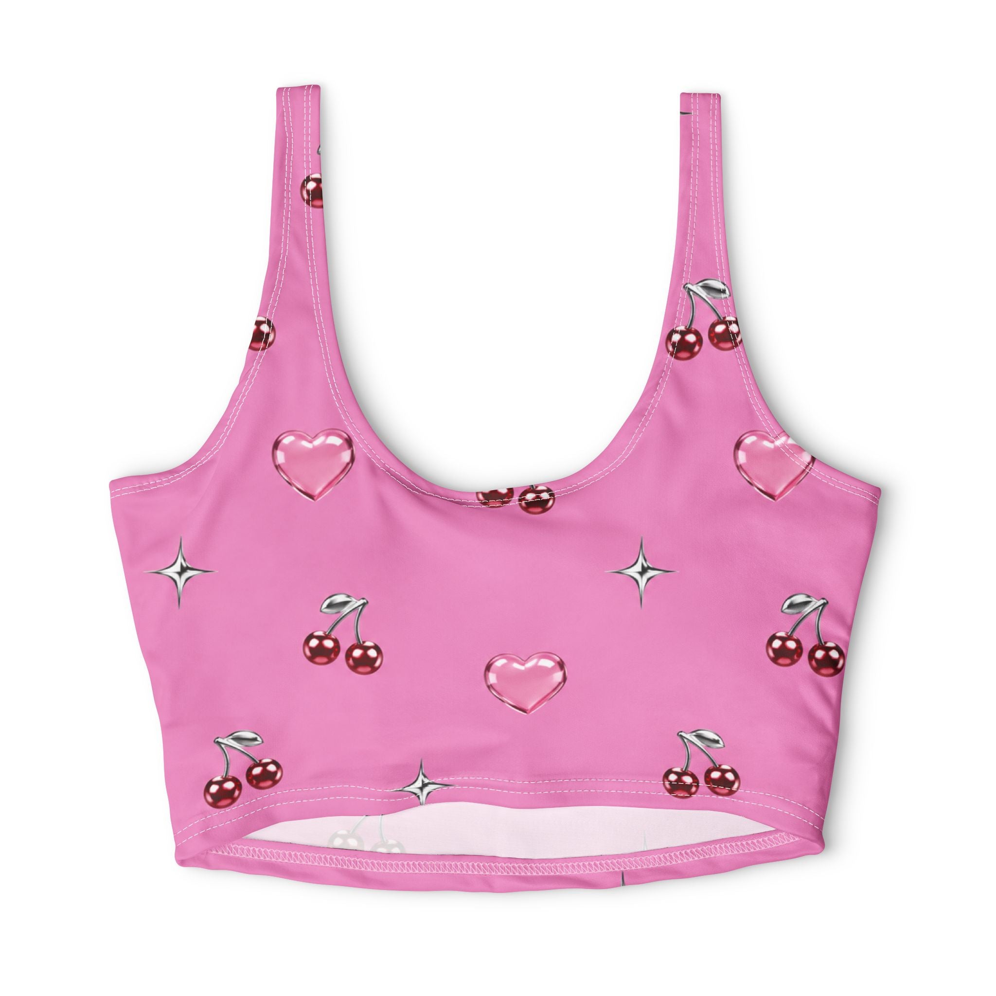 Polyester Sports Bra (AOP)