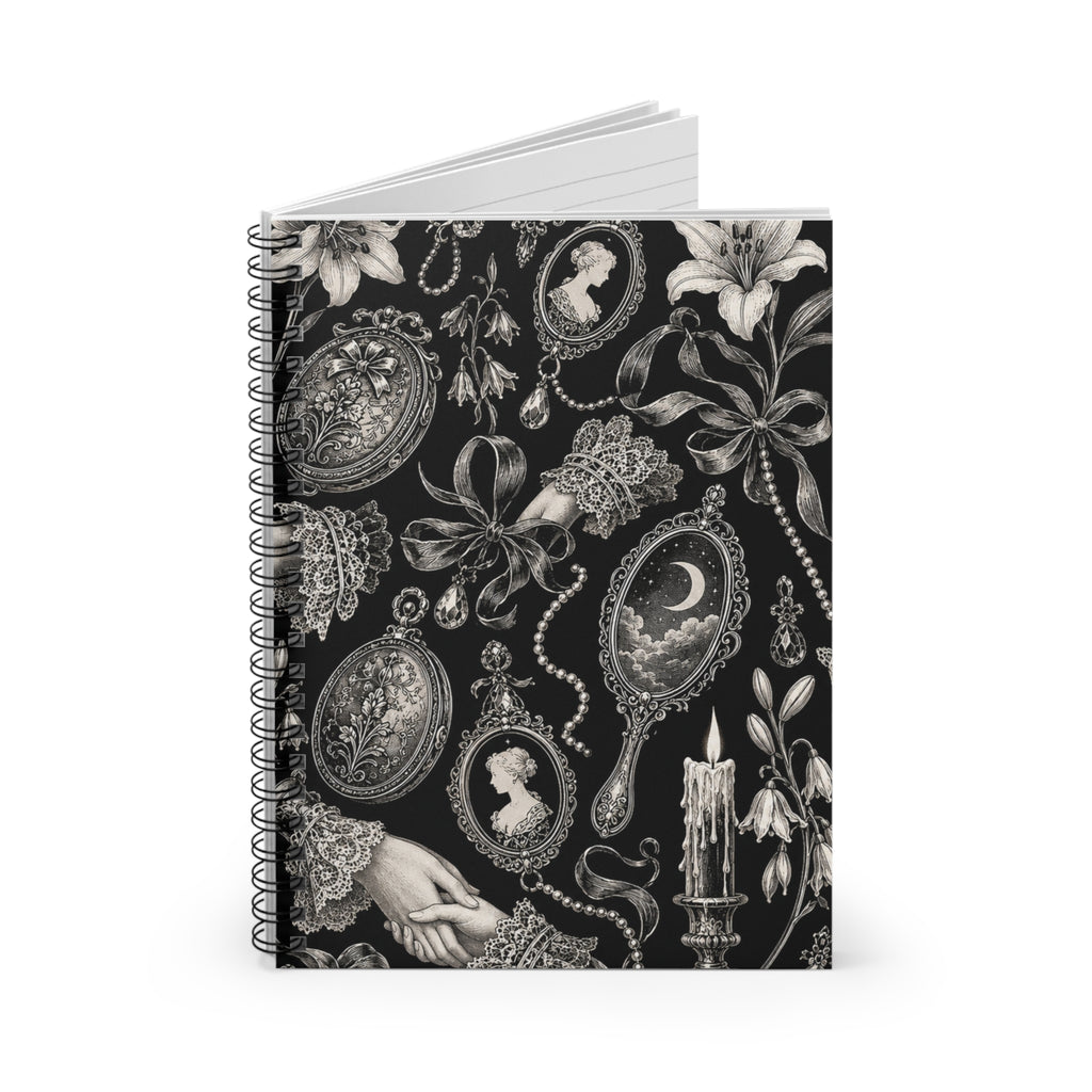 Romantic Goth Spiral Notebook - Ruled Line