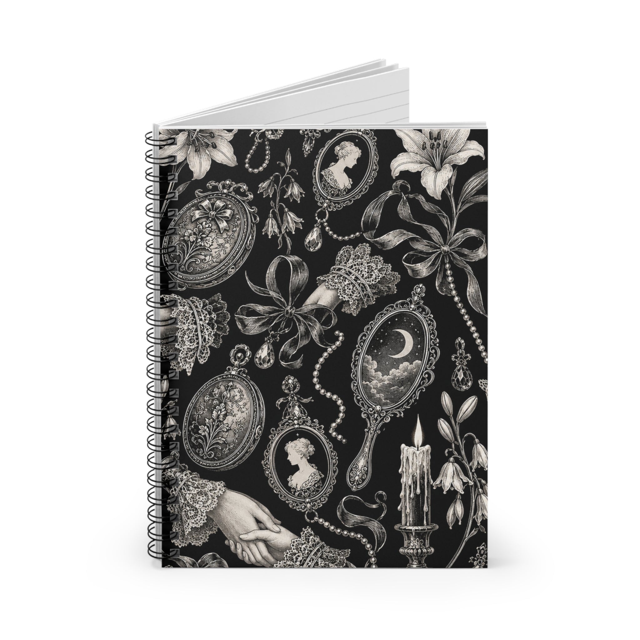Romantic Goth Spiral Notebook - Ruled Line