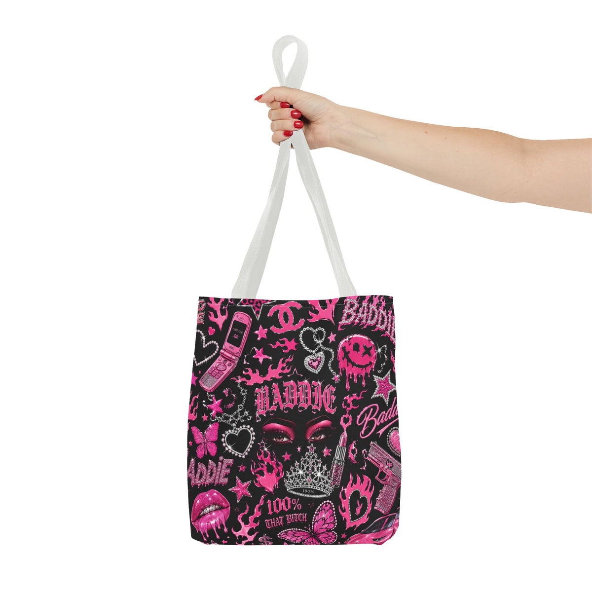 Y2K Baddie Tote Bag Black