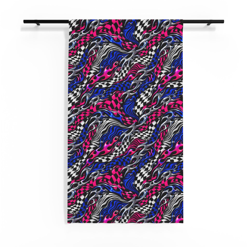 Y2K Addict Chains Sheer Window Curtain