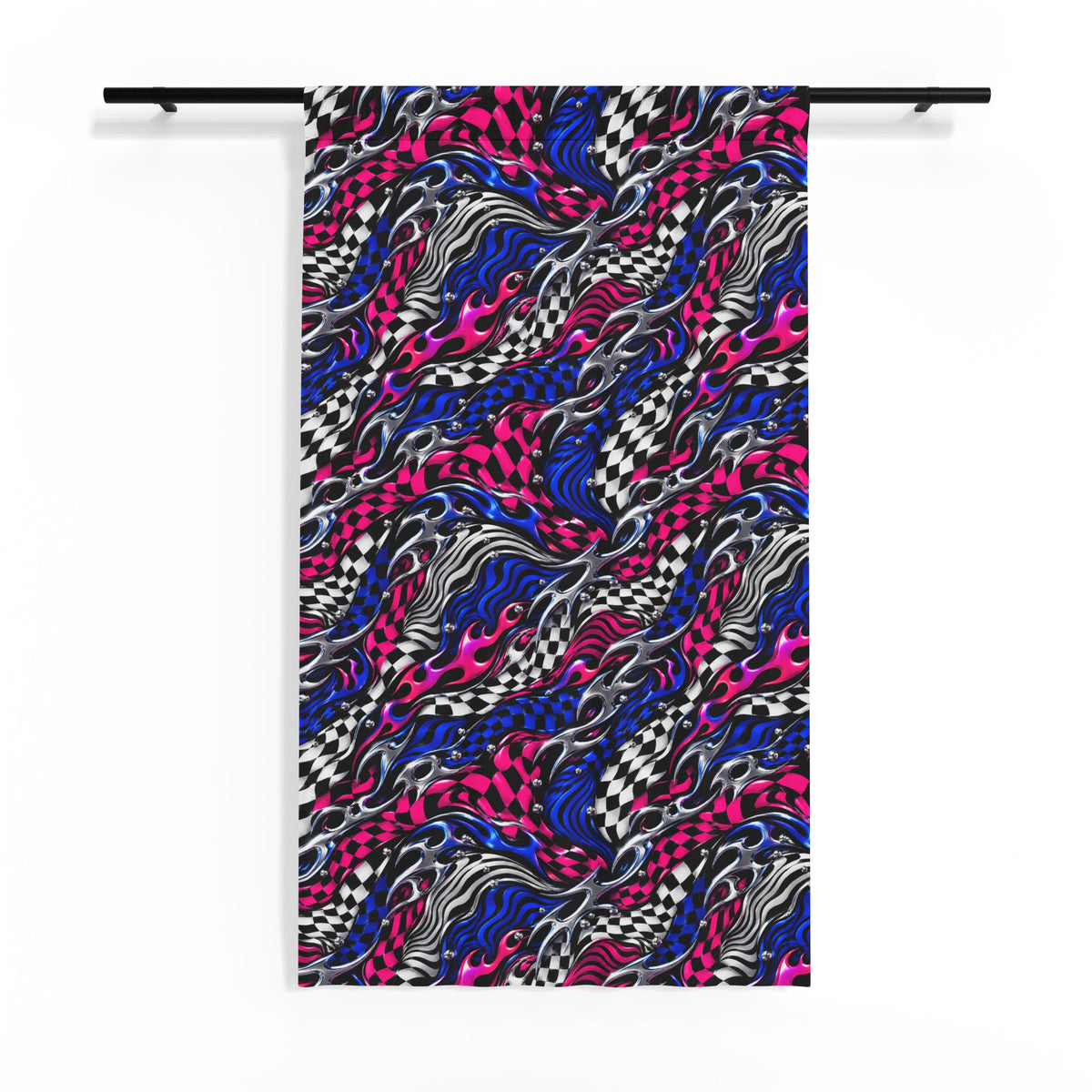 Y2K Addict Chains Sheer Window Curtain