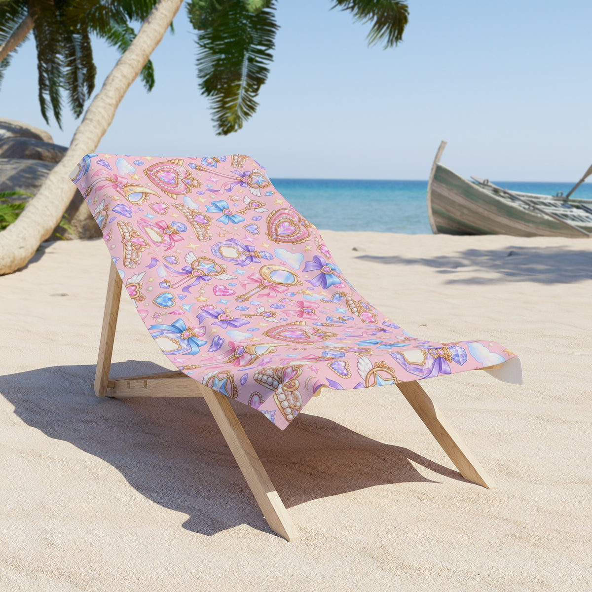 Enchanted Princess Beach Towel Pink