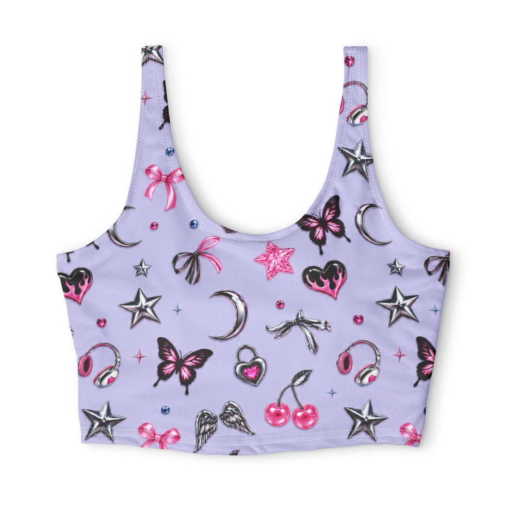 Polyester Sports Bra (AOP)