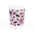 Kawaii Gothic Candy Shot Glass — Pink Bat, Skull & Sweets Design