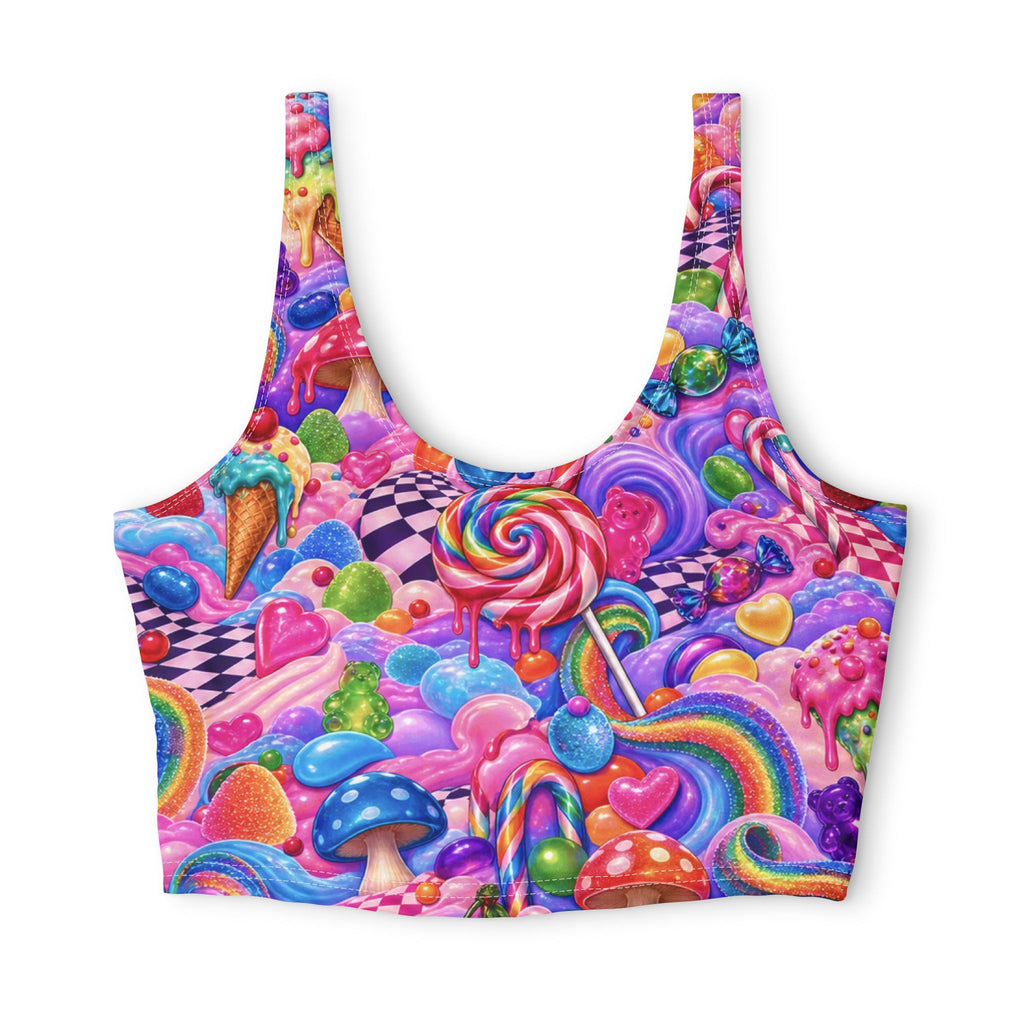 Polyester Sports Bra (AOP)