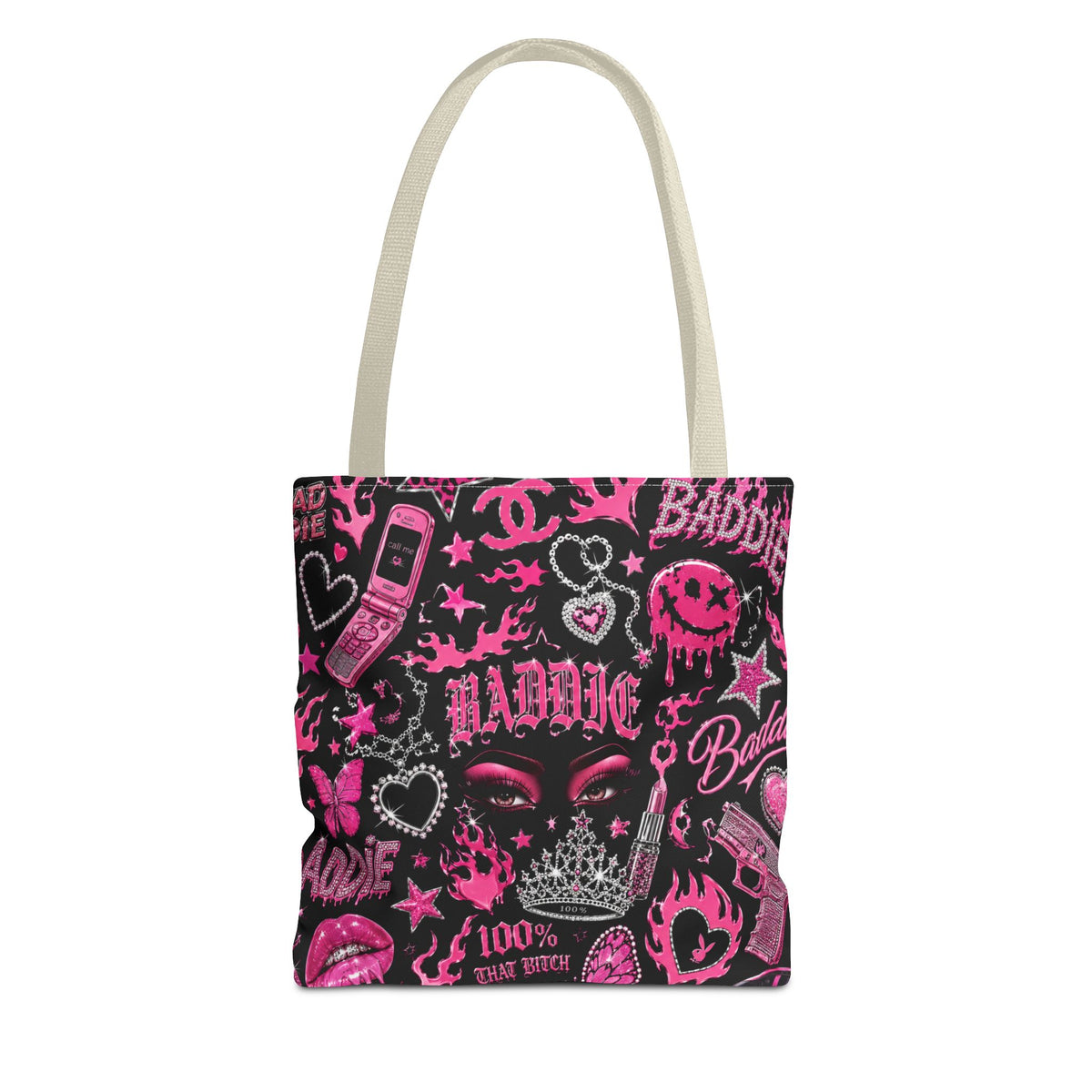 Y2K Baddie Tote Bag Black