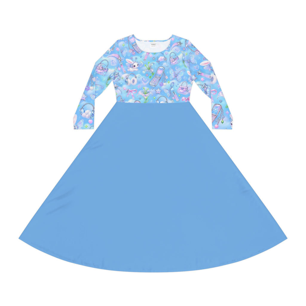 Women's Long Sleeve Dance Dress (AOP)