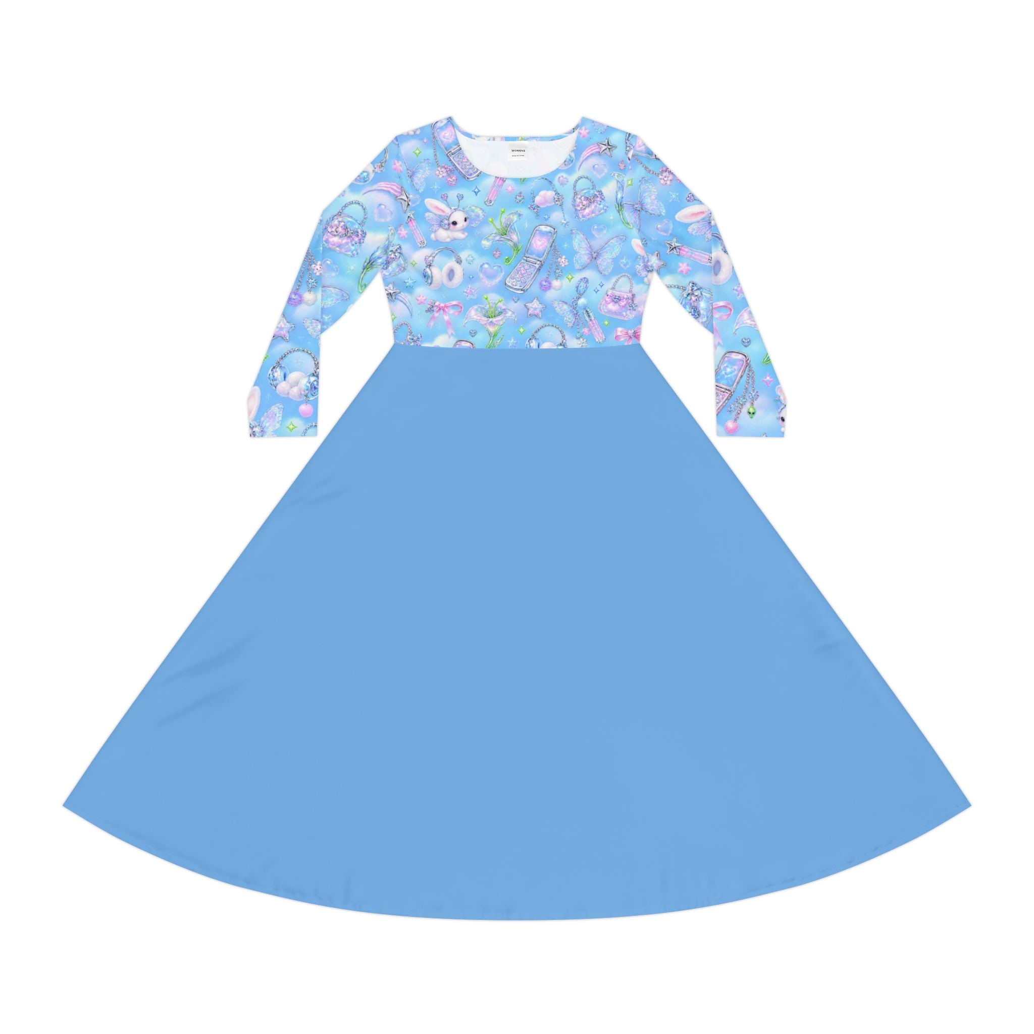 Women's Long Sleeve Dance Dress (AOP)