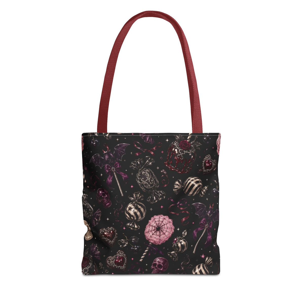 Sweet Gothic Candy Tote Bag Black