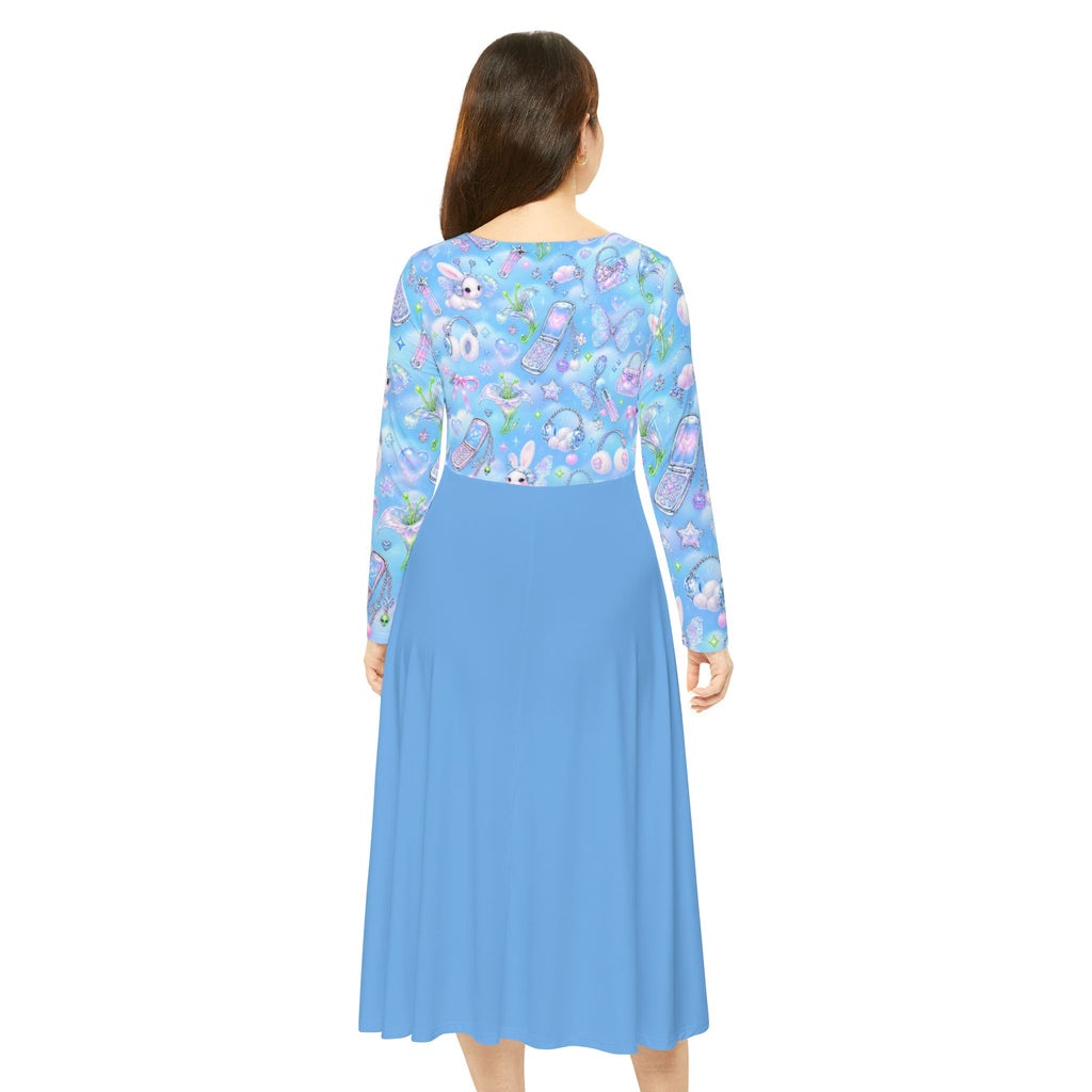Women's Long Sleeve Dance Dress (AOP)