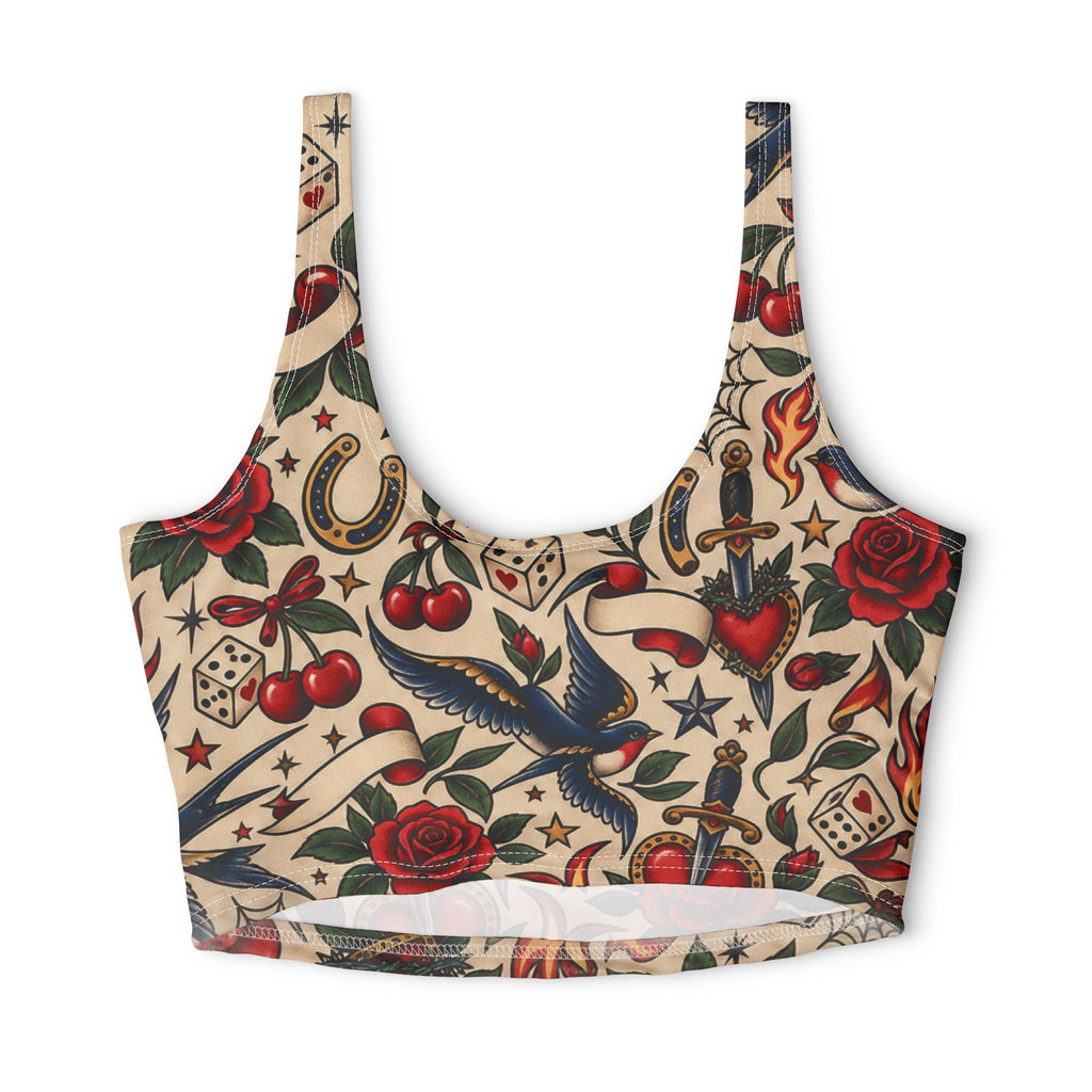 Polyester Sports Bra (AOP)