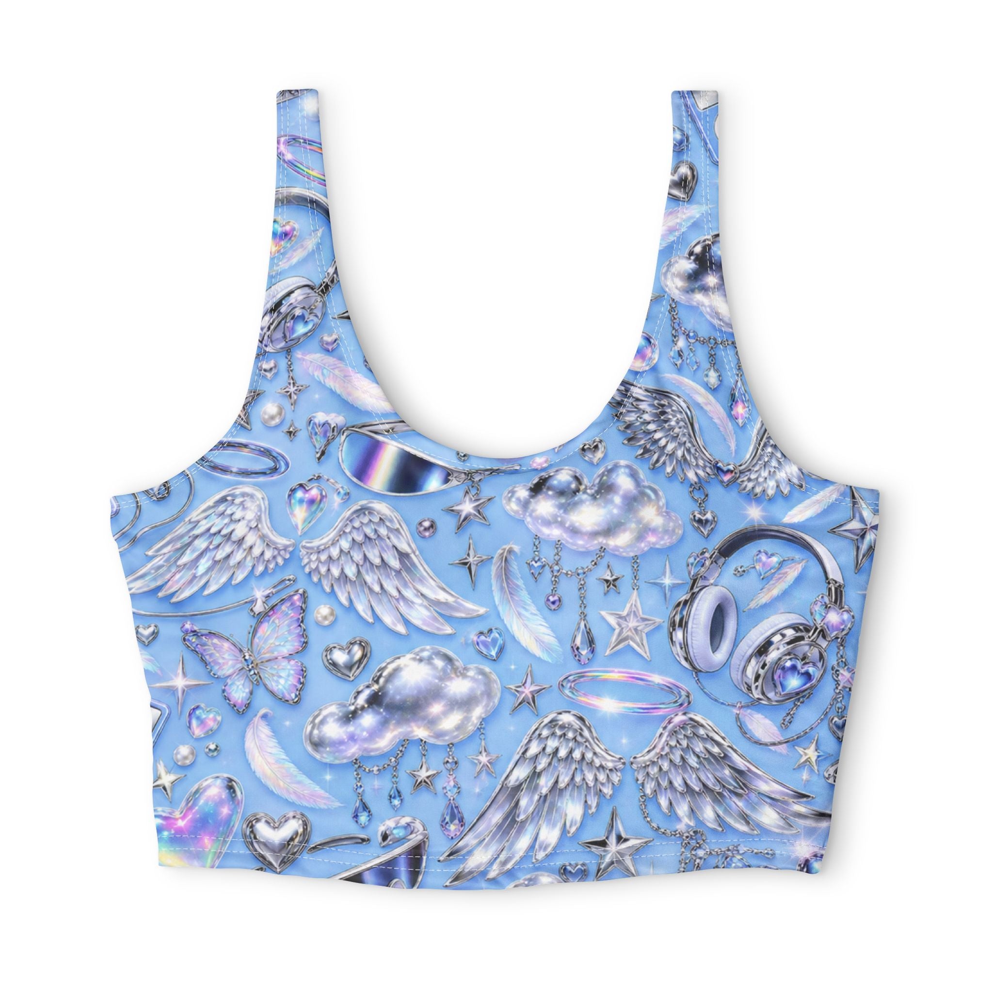 Polyester Sports Bra (AOP)