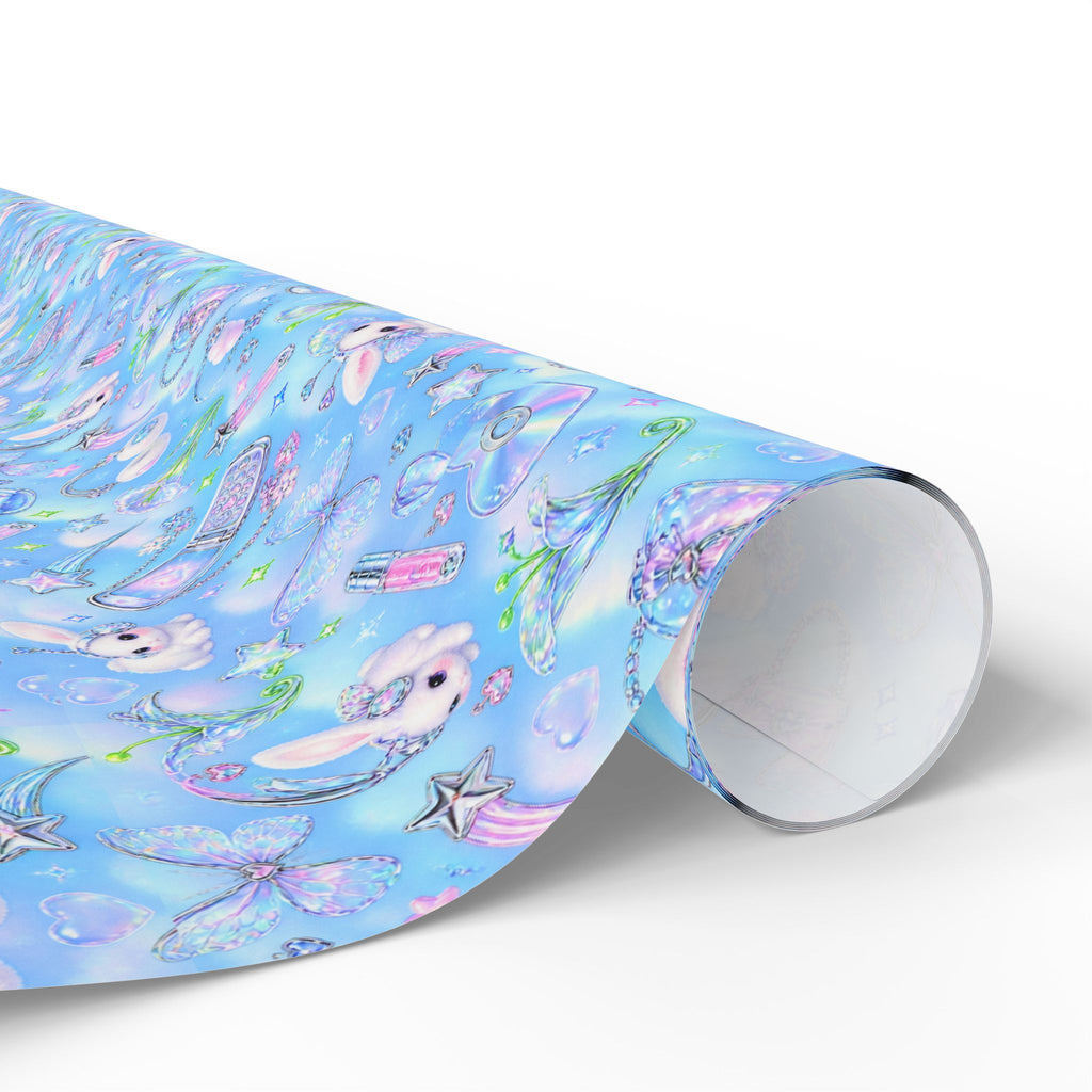 Mermaid Bunny Wrapping Paper – Pastel Sea Creatures Gift Wrap