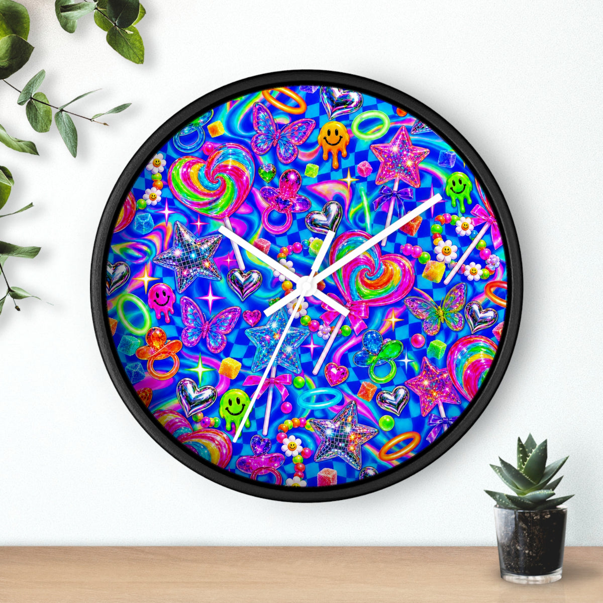 Candy Rave Wall Clock
