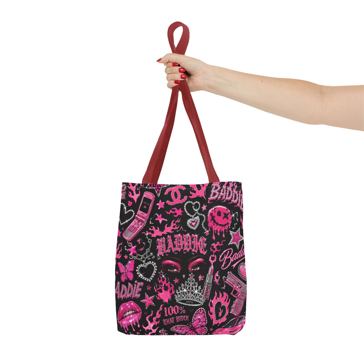 Y2K Baddie Tote Bag Black