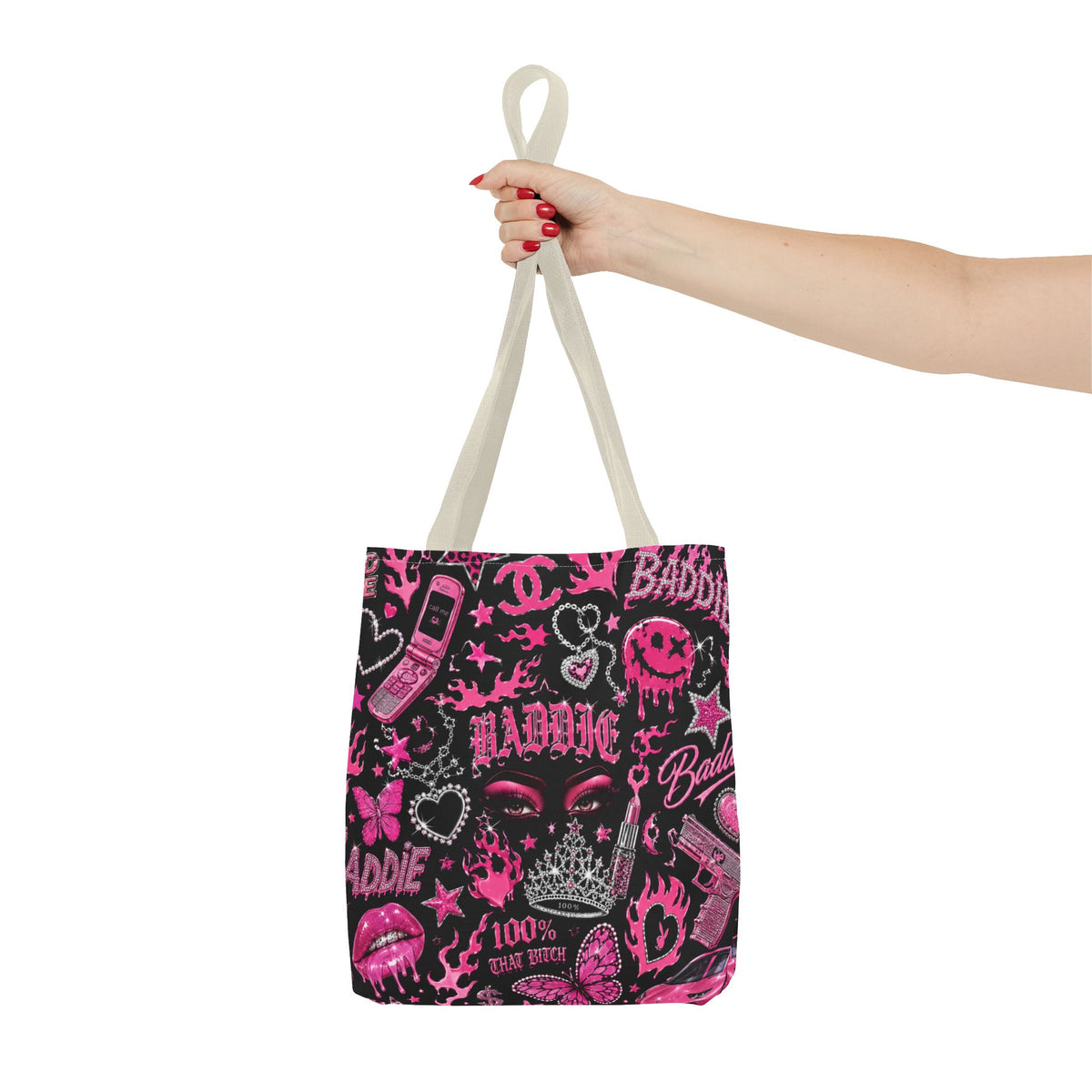 Y2K Baddie Tote Bag Black
