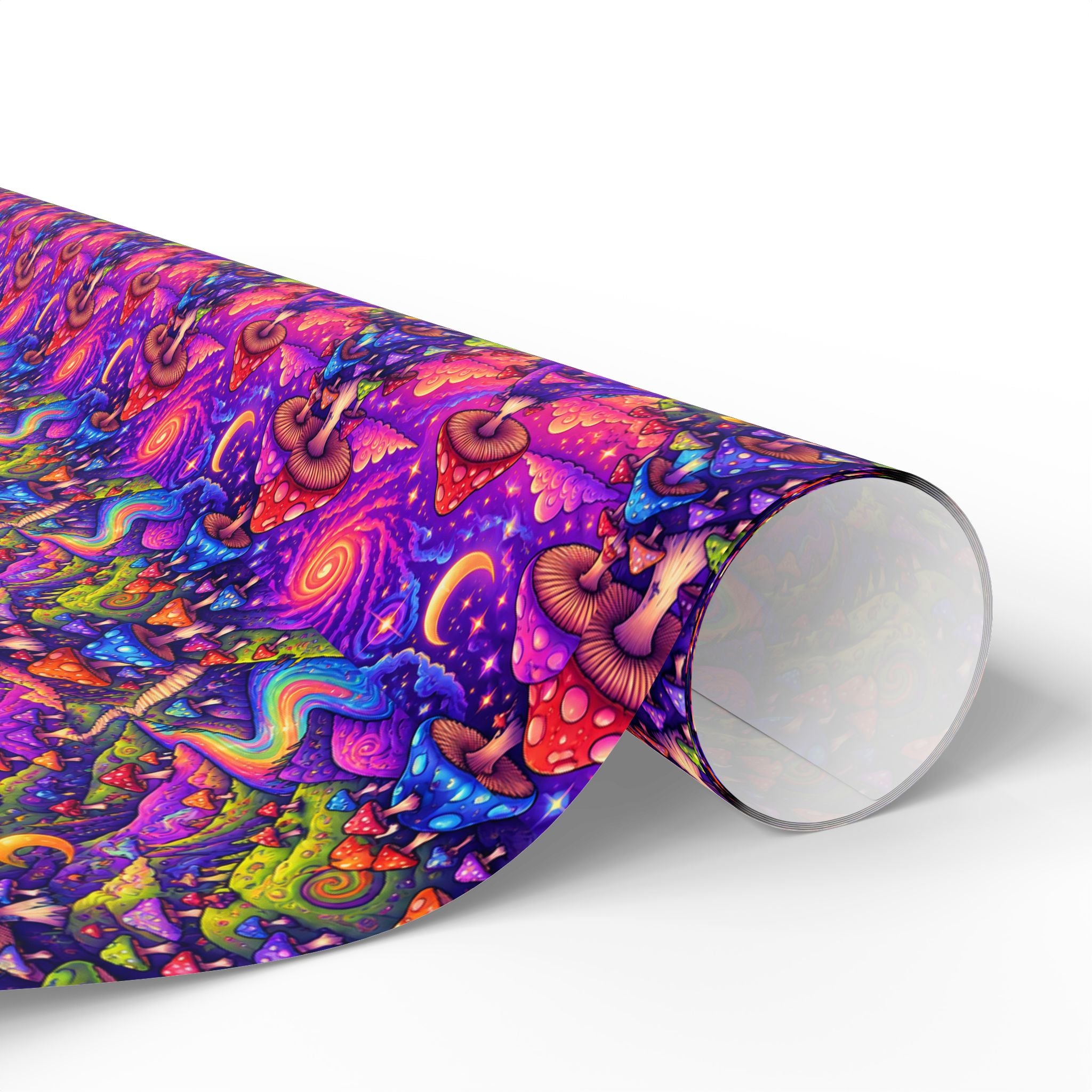 Wrapping Paper — Psychedelic Mushroom Pattern Gift Wrap