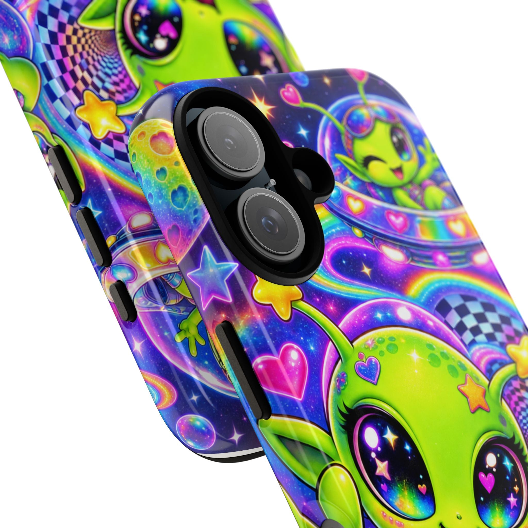 Y2K Alien Phone Case – Neon Space Kawaii Tough Cases