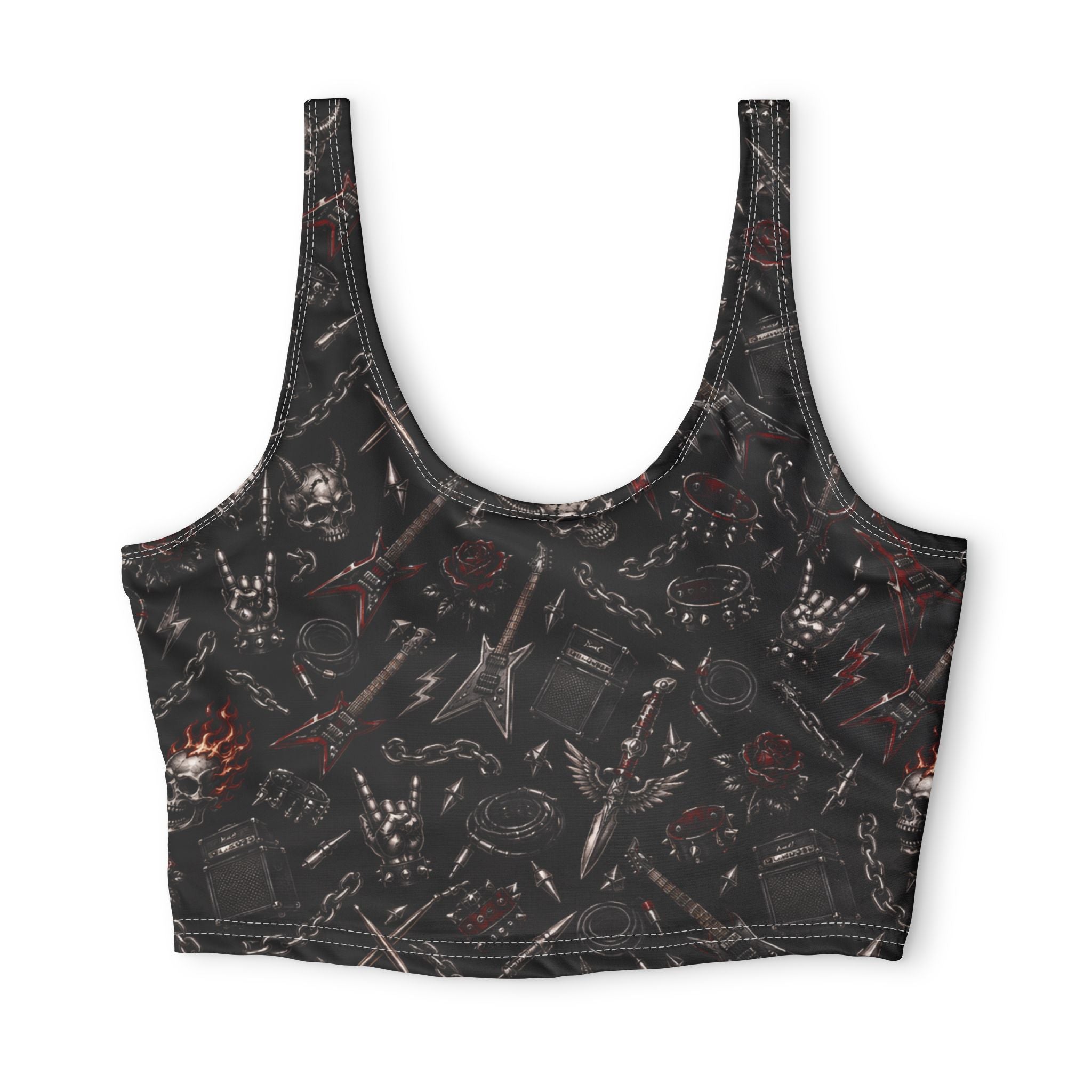 Polyester Sports Bra (AOP)