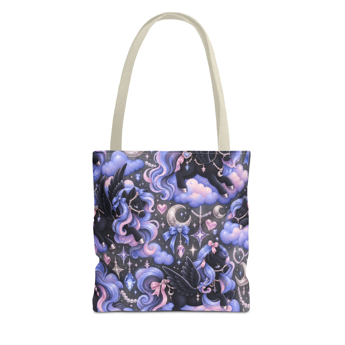 Cute Purple Pastel Magical Pegasus Tote Bag