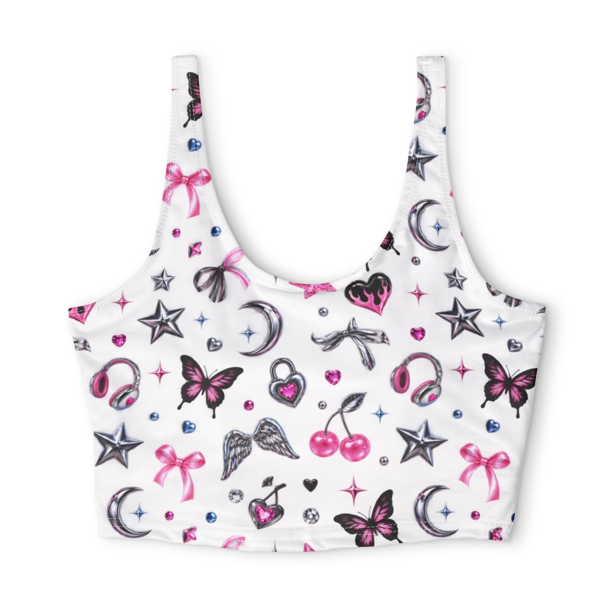 Polyester Sports Bra (AOP)