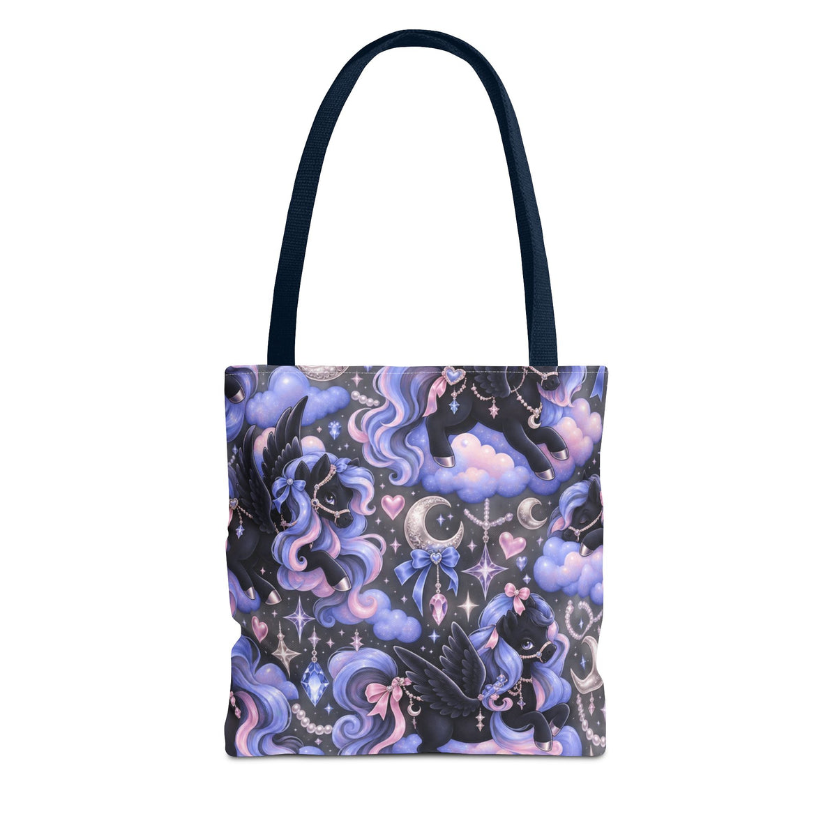 Cute Purple Pastel Magical Pegasus Tote Bag