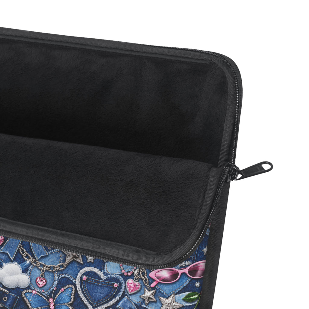 Y2K Denim Love Laptop Sleeve