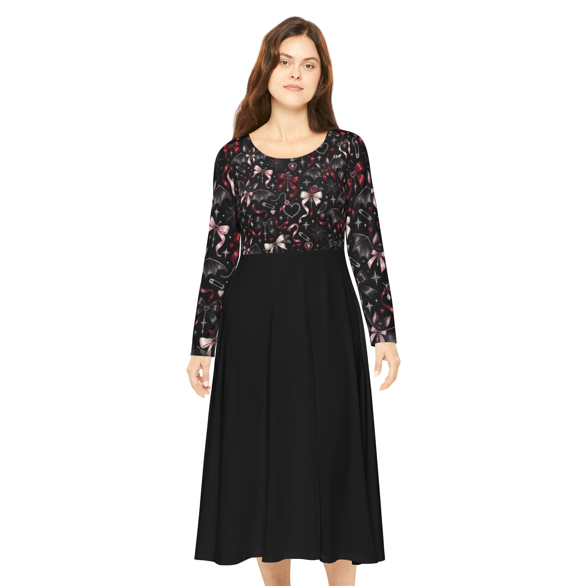 Women's Long Sleeve Dance Dress (AOP)