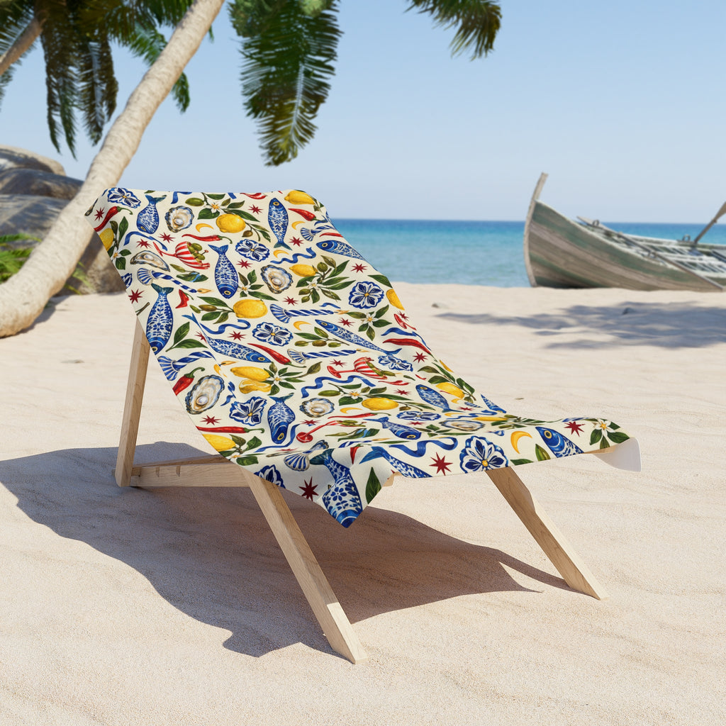 Mediterranean Sea Beach Towel Multi