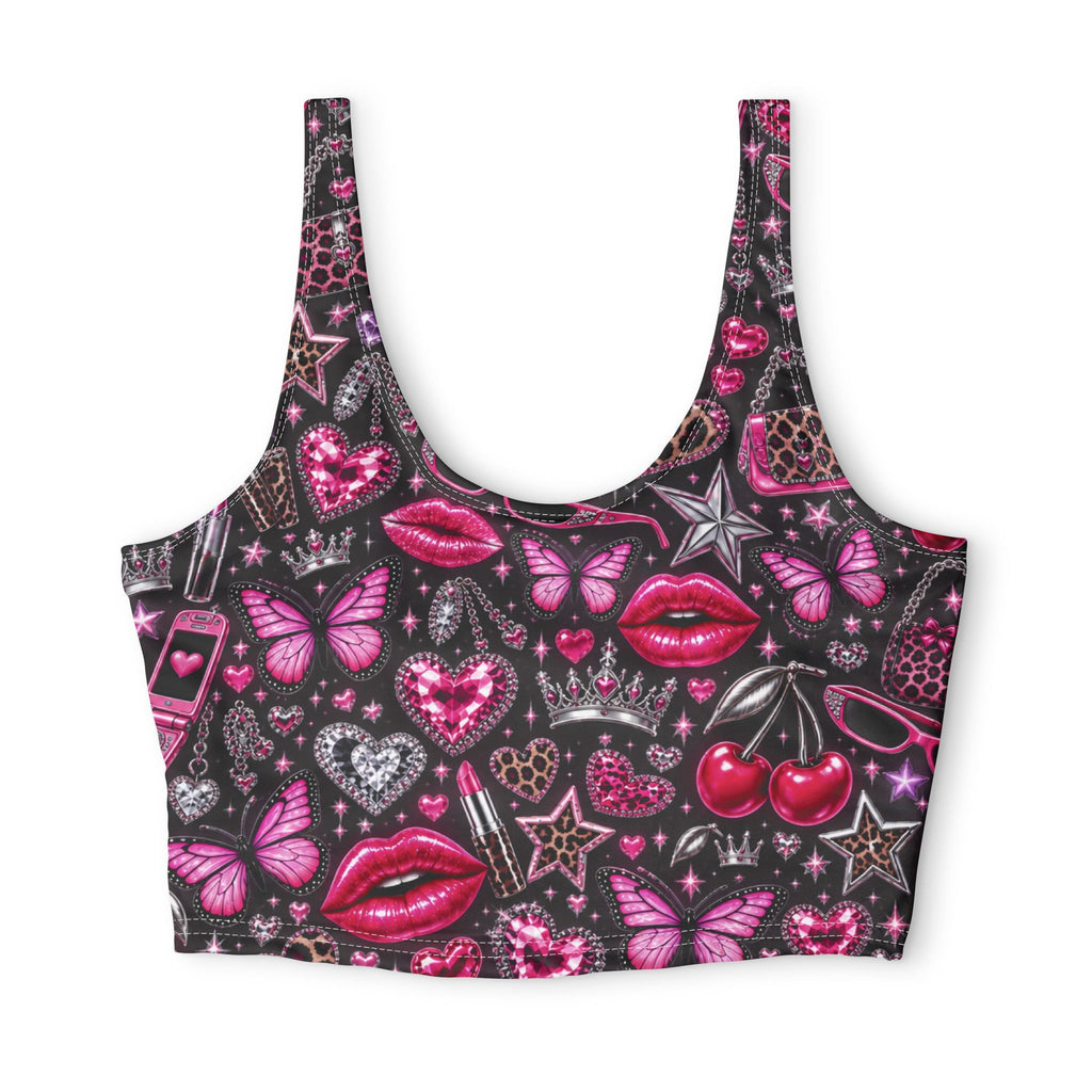 Polyester Sports Bra (AOP)
