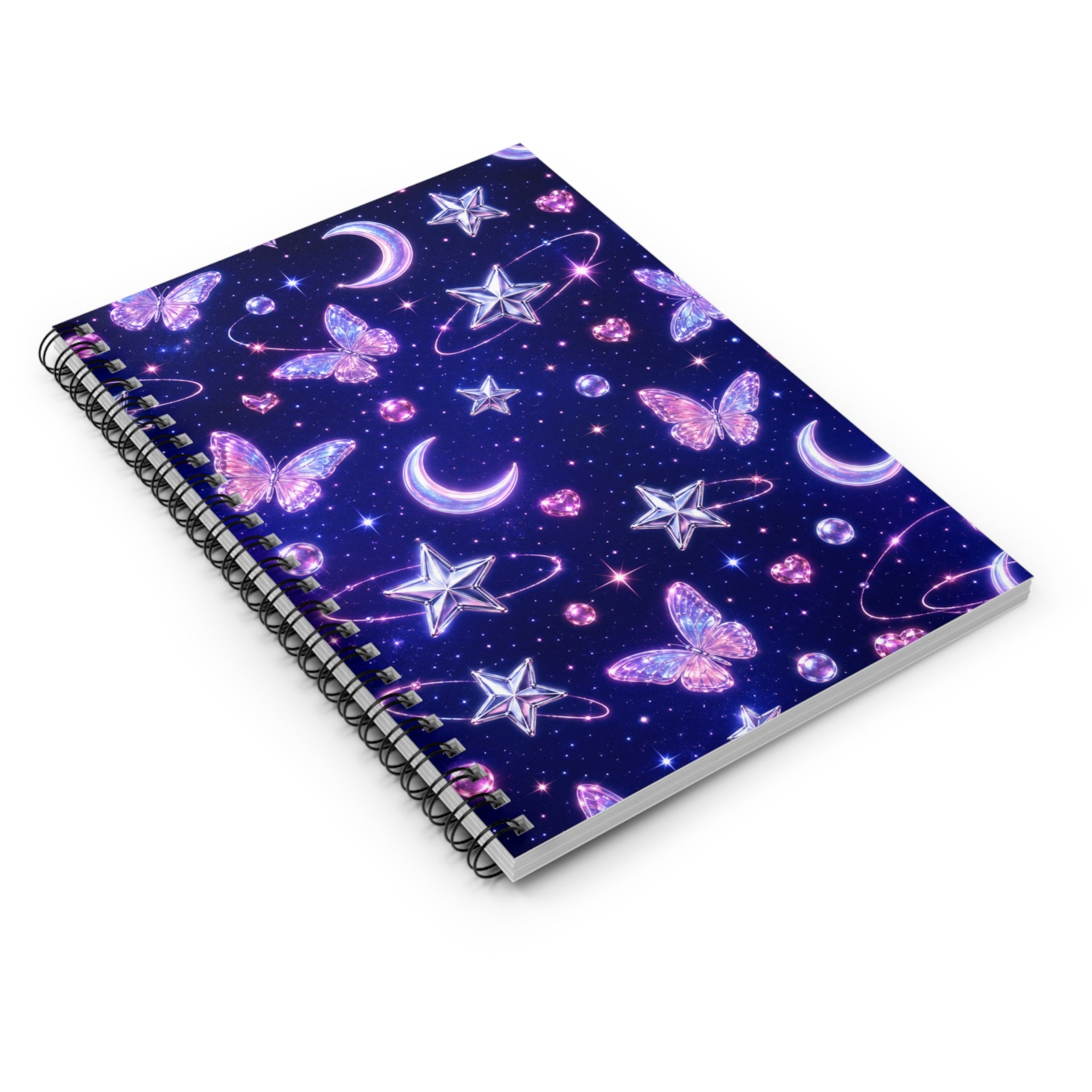 Y2k Space Spiral Notebook - Ruled Line