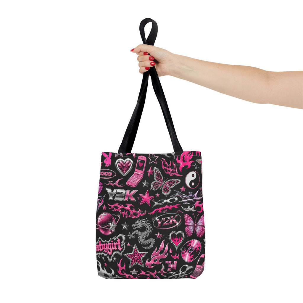 Y2K Babe Tote Bag Black